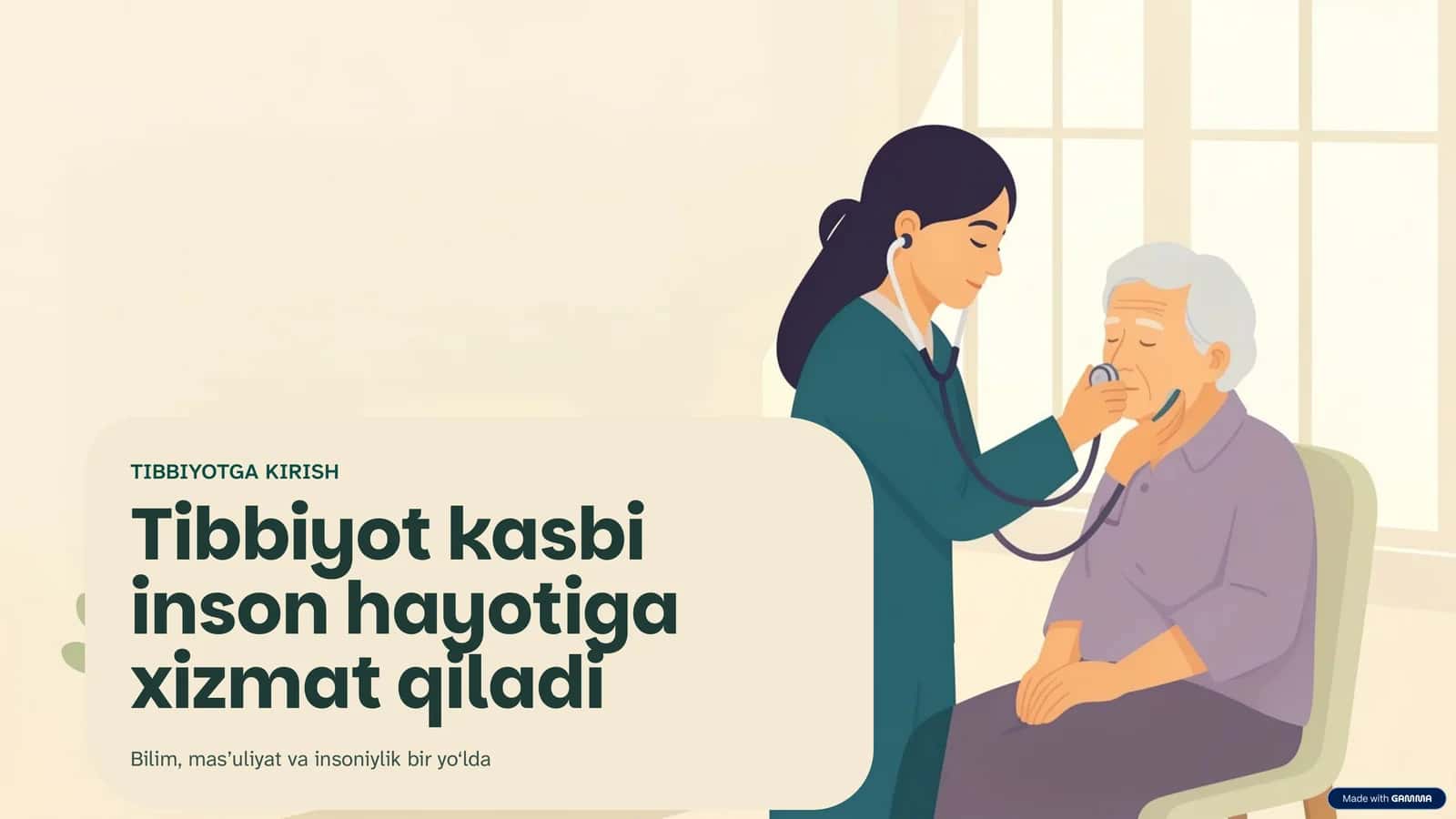 TIBBIYOTGA KIRISH