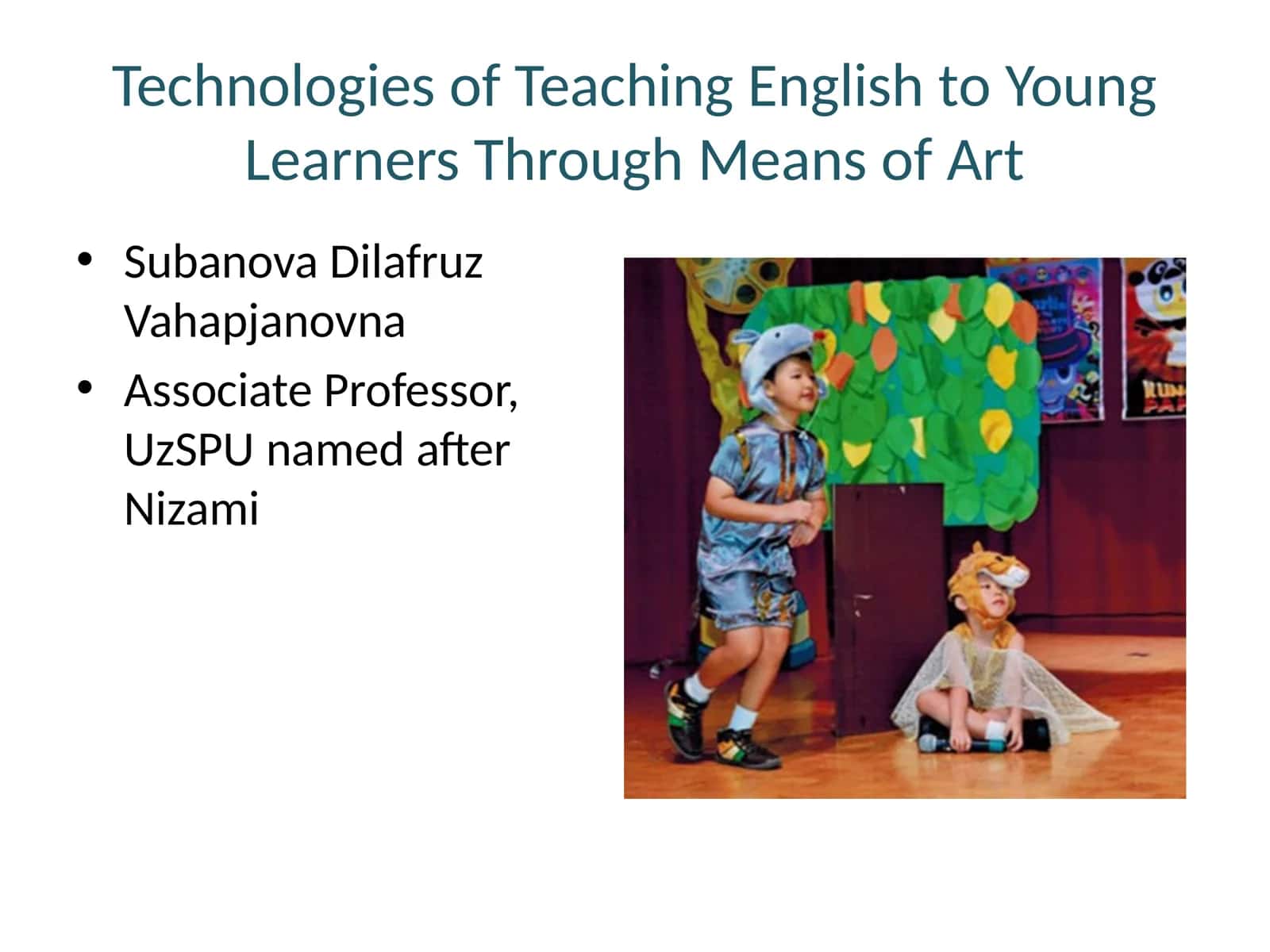 Technologies of Teaching English to Young Learners Through Means of Art