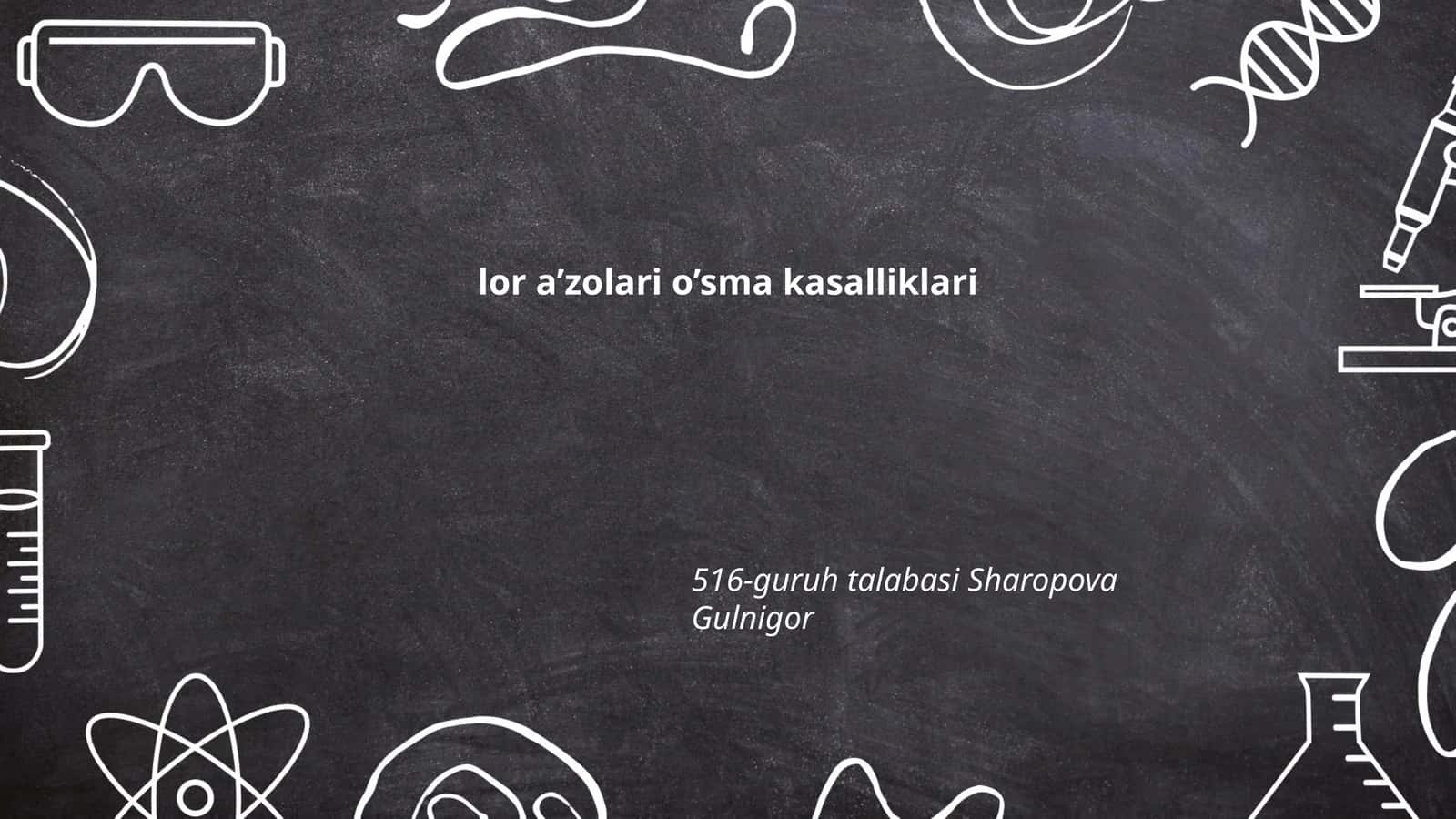 O'sma kasalliklari va ularning turli xil ko'rinishlari