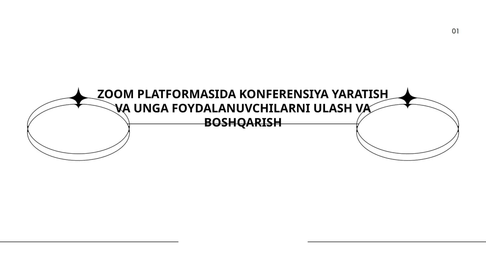 ZOOM PLATFORMASIDA KONFERENSIYA YARATISH VA UNGA FOYDALANUVCHILARNI ULASH VA BOSHQARISH