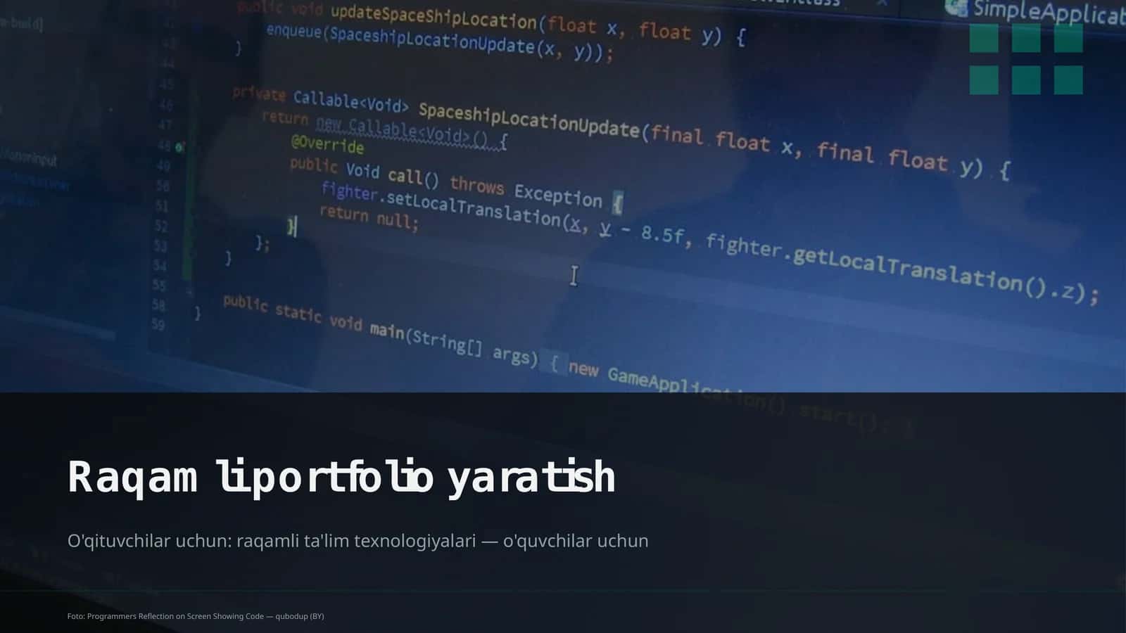 Raqamli portfolio yaratish