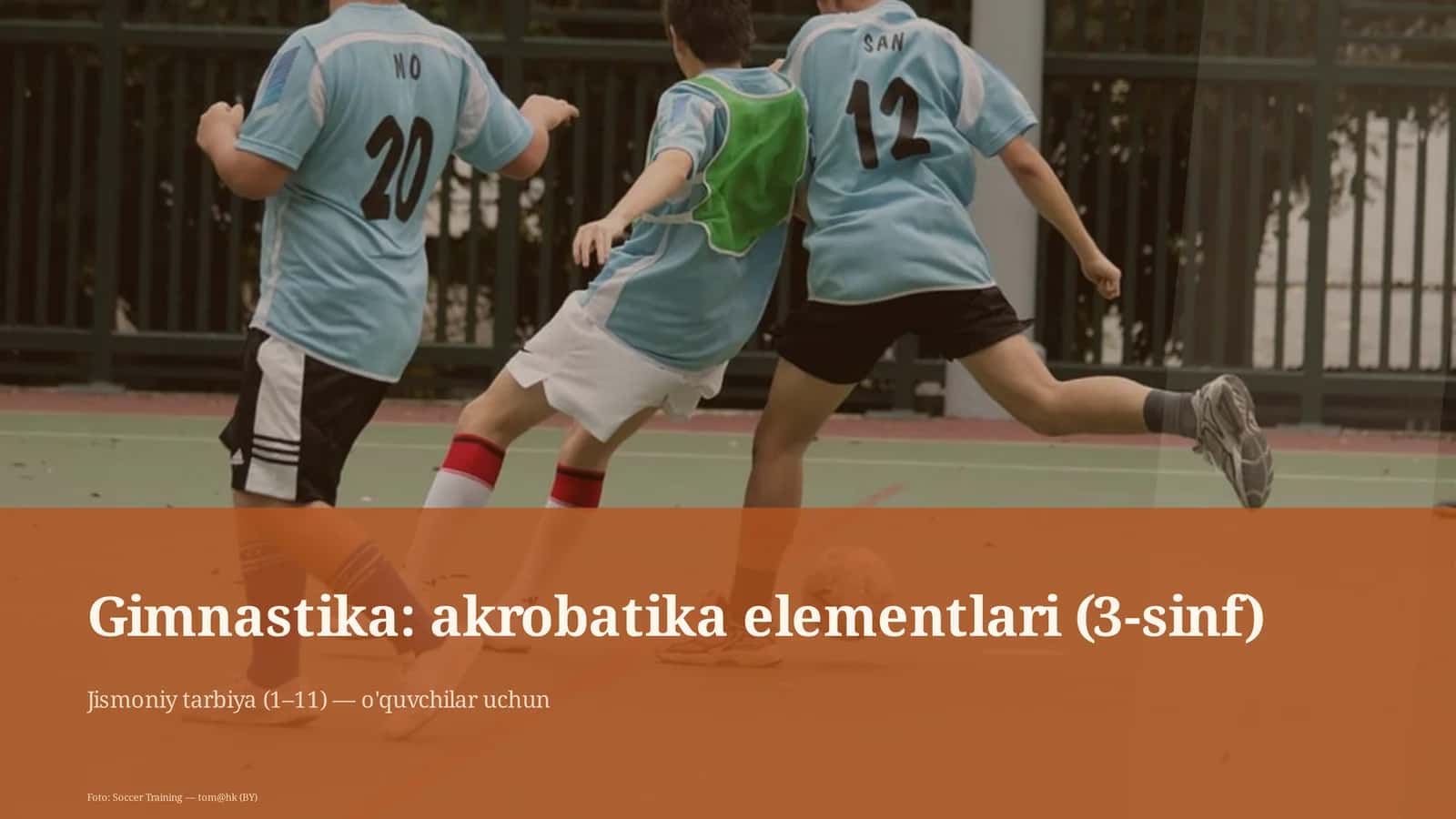 Gimnastika: akrobatika elementlari (3-sinf)
