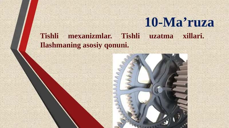 Tishli mexanizmlar