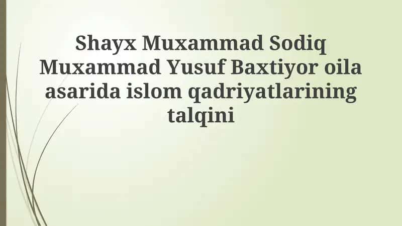 Baxtiyor oila