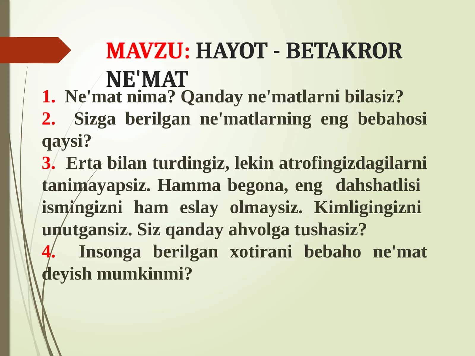 HAYOT - BETAKROR NE'MAT