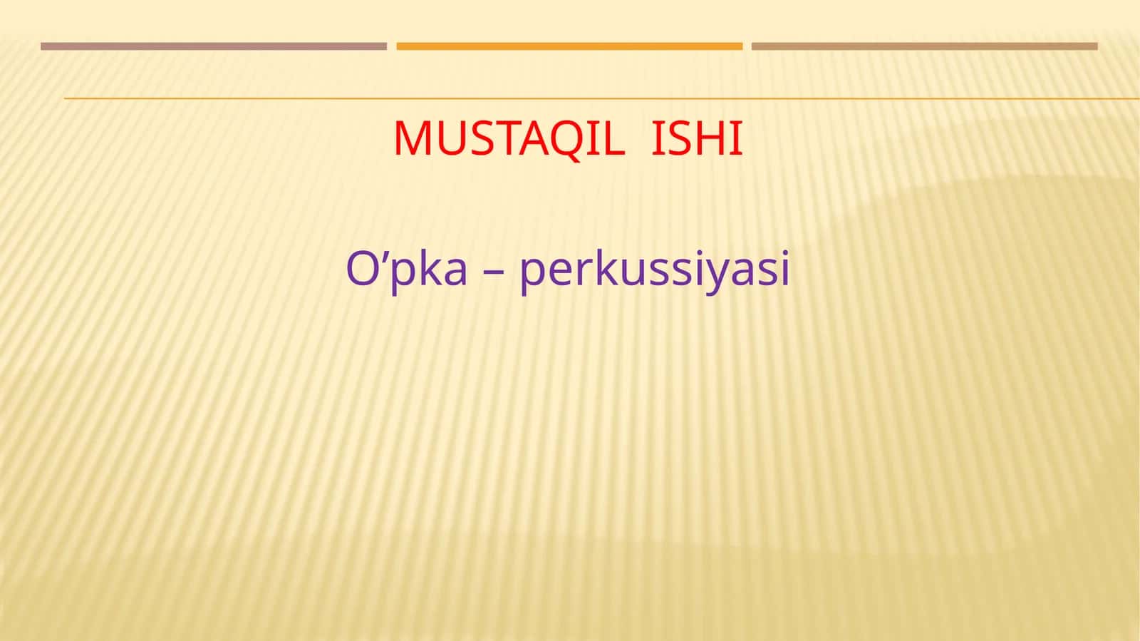 O’pka–perkussiyasi