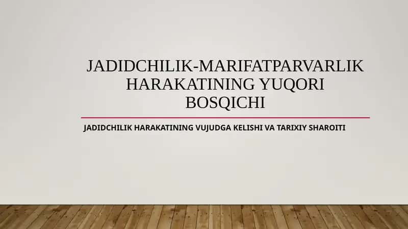 Jadidchilik harakati