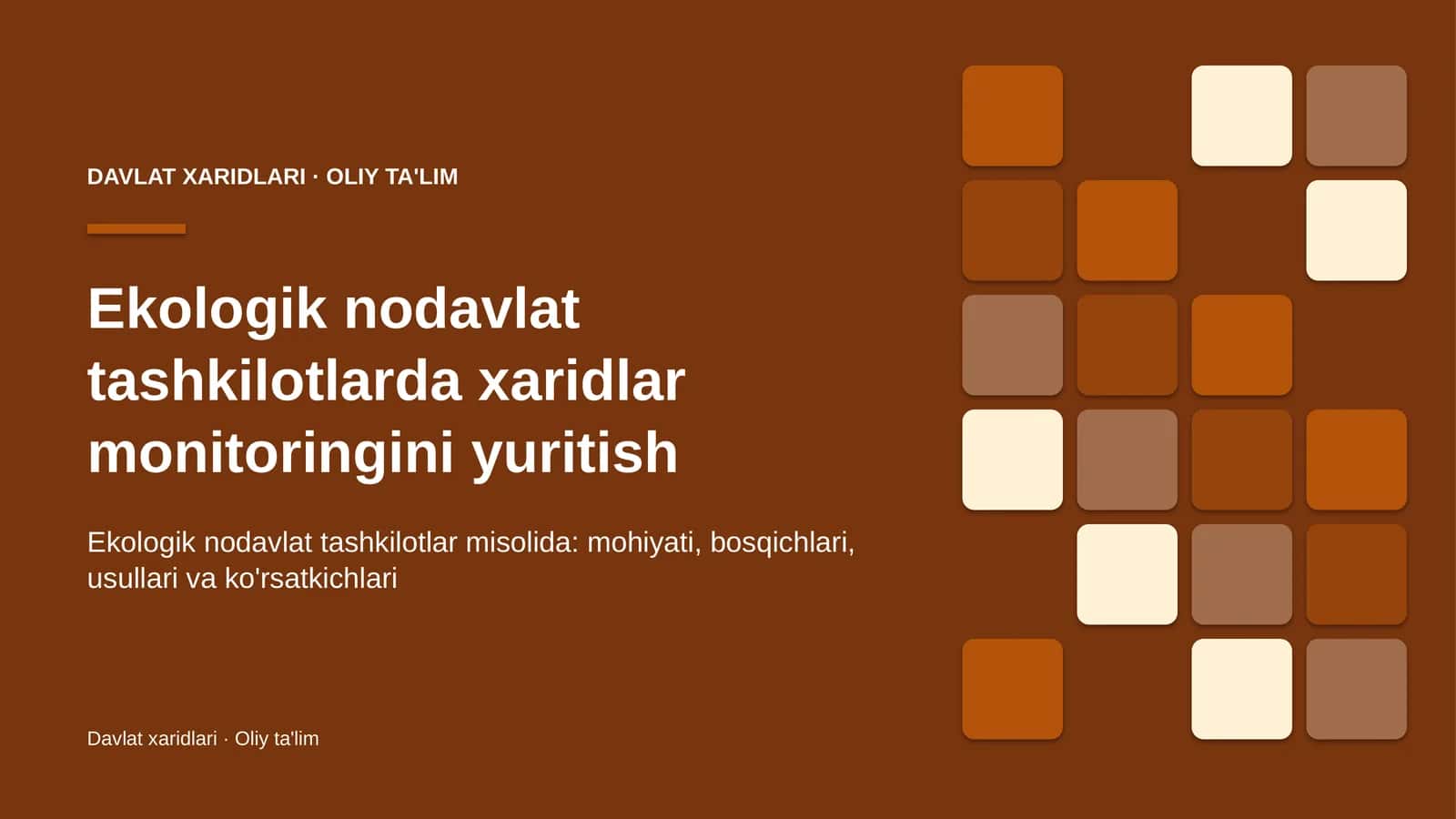 ekologik nodavlat tashkilotlarda xaridlar monitoringini yuritish 5591