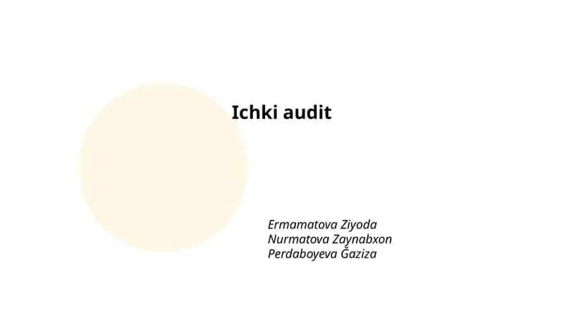 Ichki audit