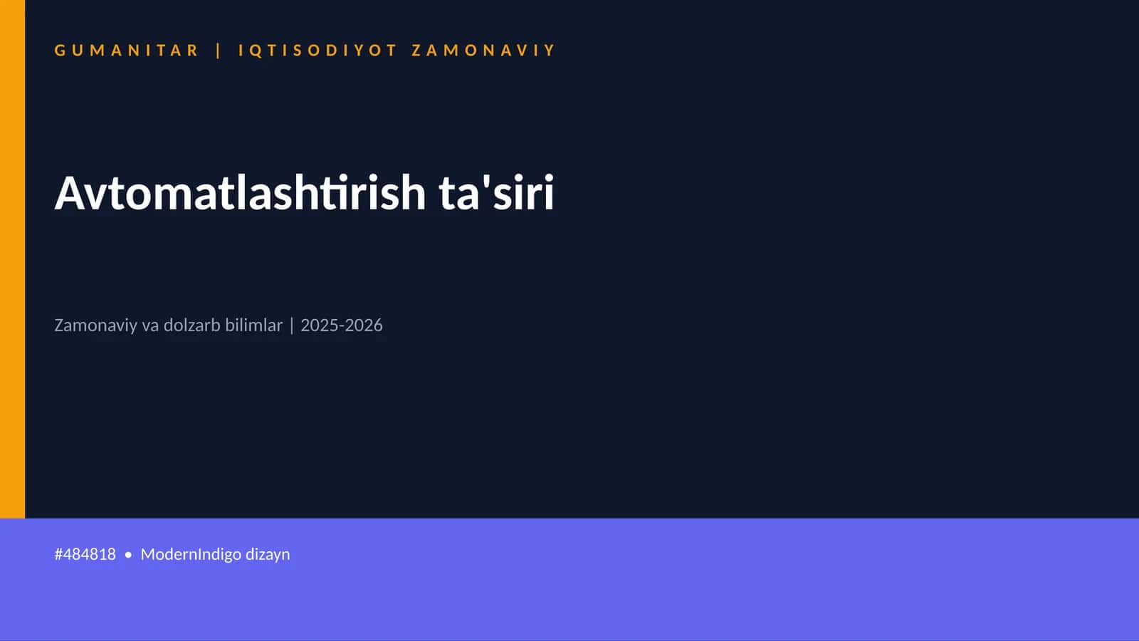 Avtomatlashtirish ta'siri