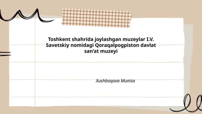 Qoraqalpog‘iston davlat san’at muzeyi