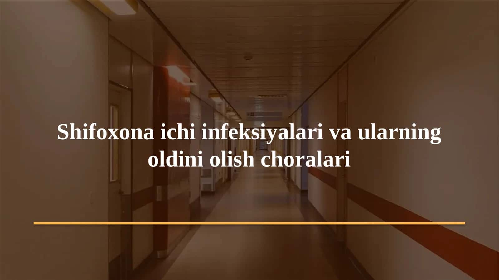 Gigiyena. Tibbiy ekologiya · Amaliy mashg'ulot № 8
