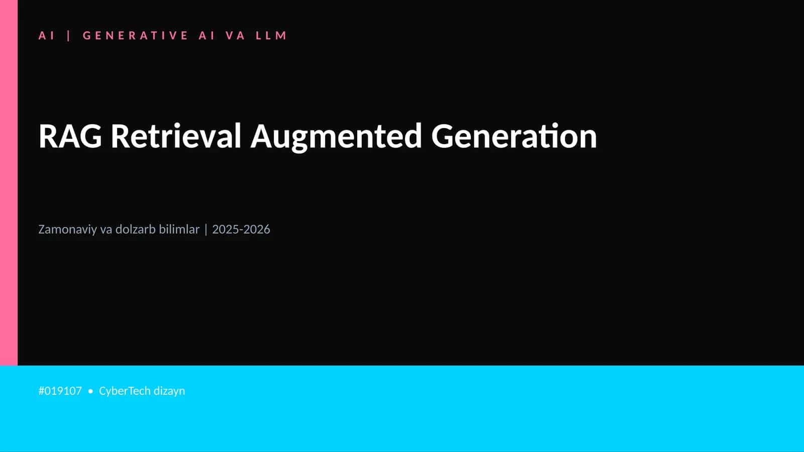 AI | GENERATIVE AI VA LLM