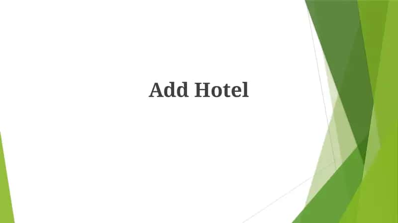 Add Hotel