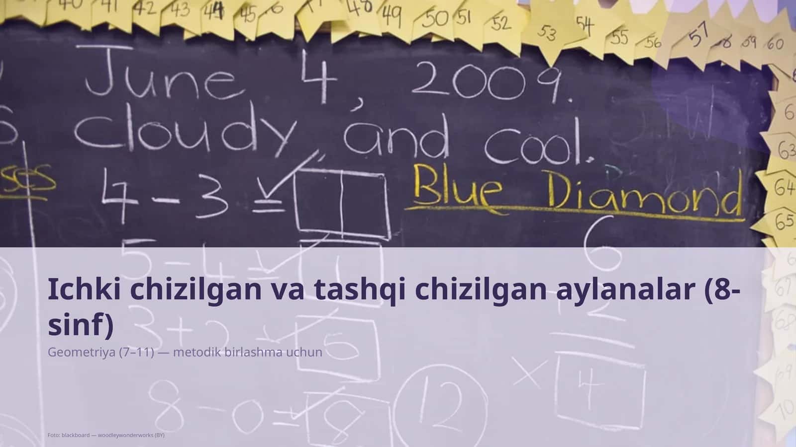 Ichki chizilgan va tashqi chizilgan aylanalar (8-sinf)