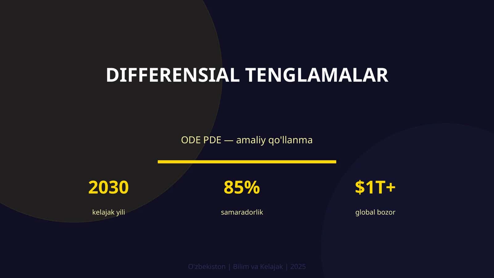 DIFFERENSIAL TENGLAMALAR