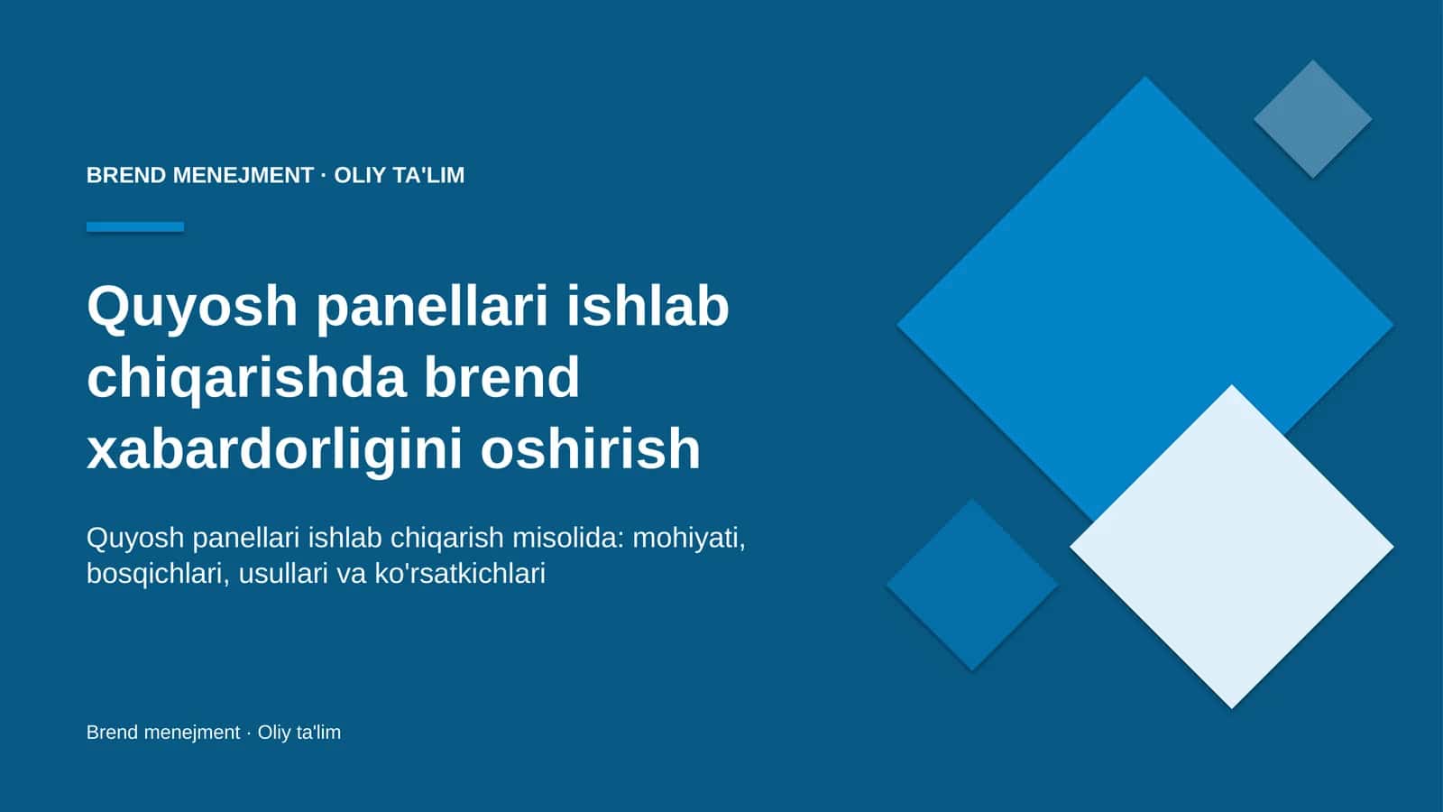 quyosh panellari ishlab chiqarishda brend xabardorligini oshirish 9789