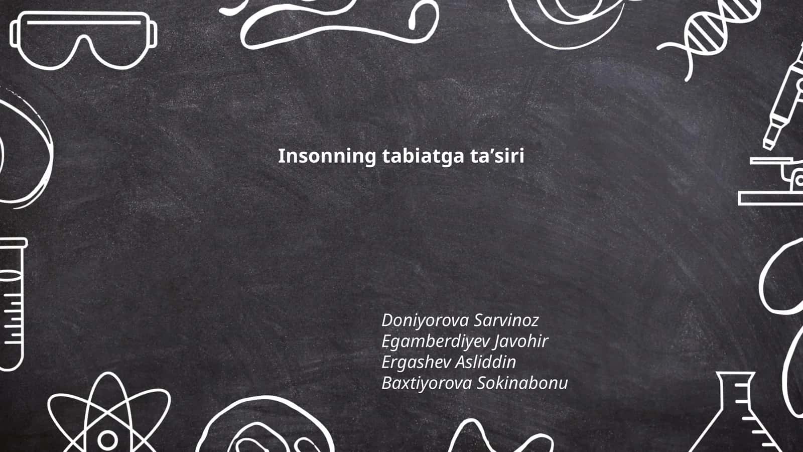 Insonning tabiatga taʼsiri