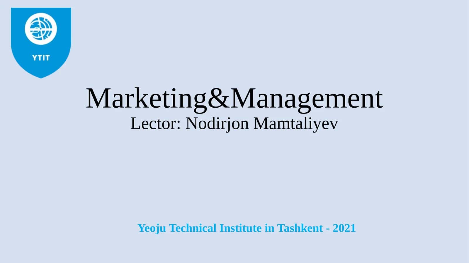 Marketing tizimida tovar siyosati