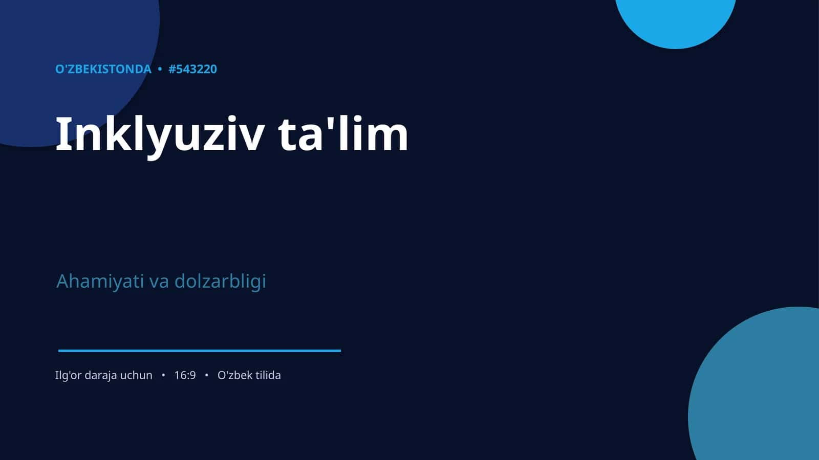 Inklyuziv ta'lim