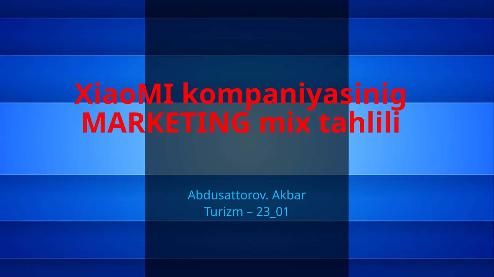 Marketing mix tahlili