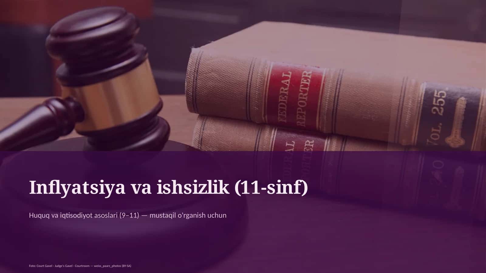 Inflyatsiya va ishsizlik (11-sinf)