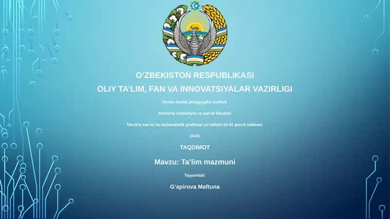 Ta'lim mazmuni