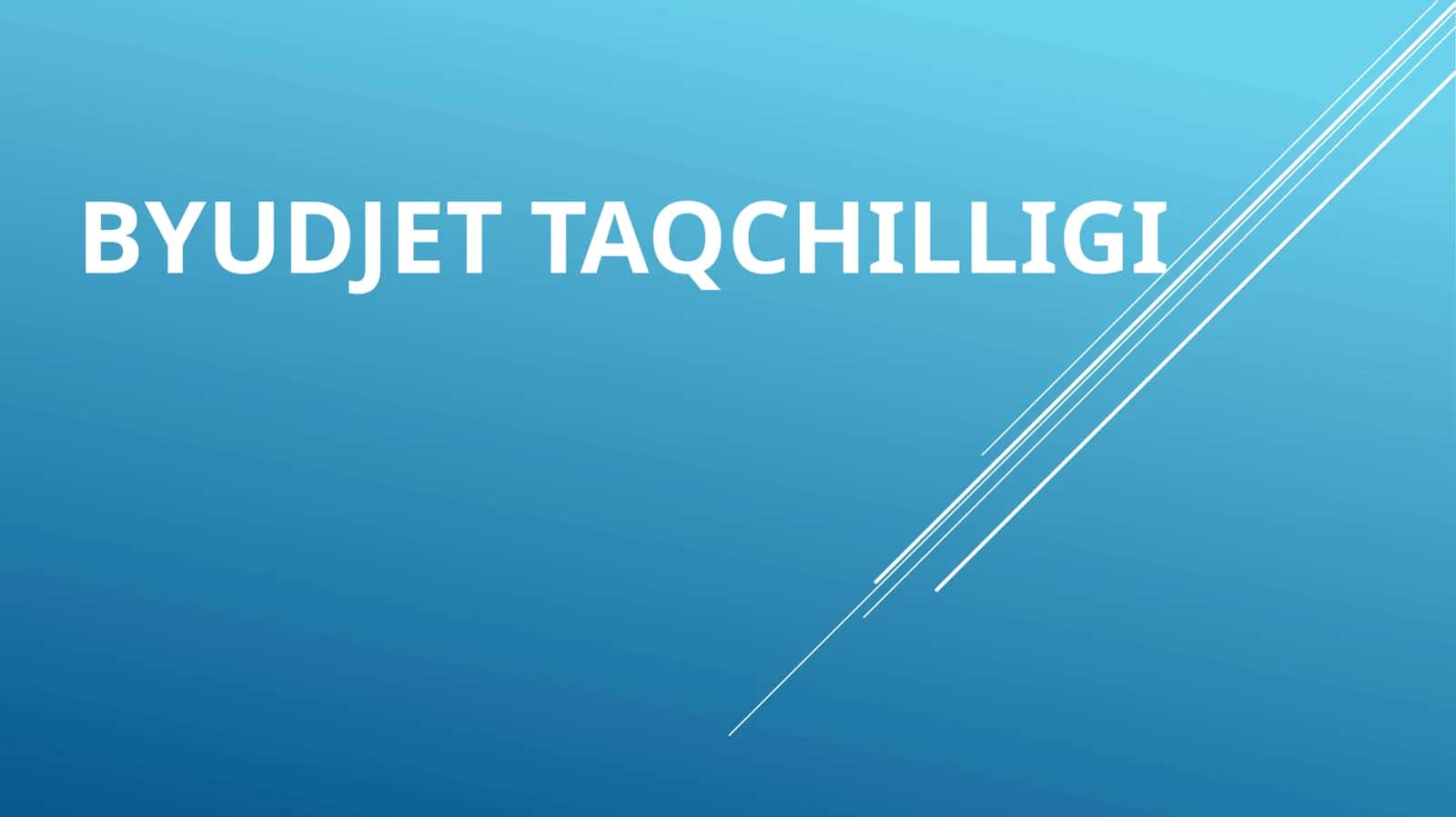 Byudjet taqchilligi