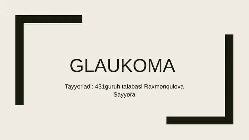 Glaukoma