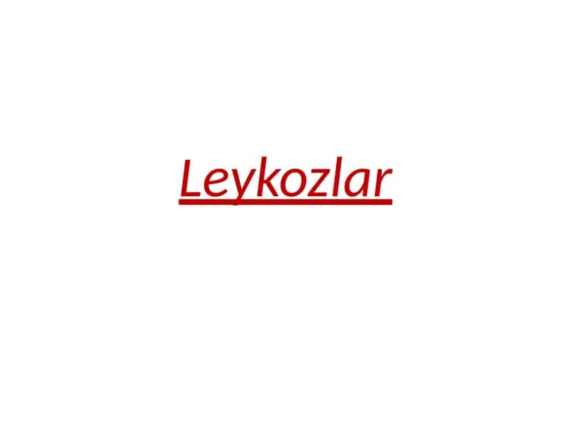 Leykozlar