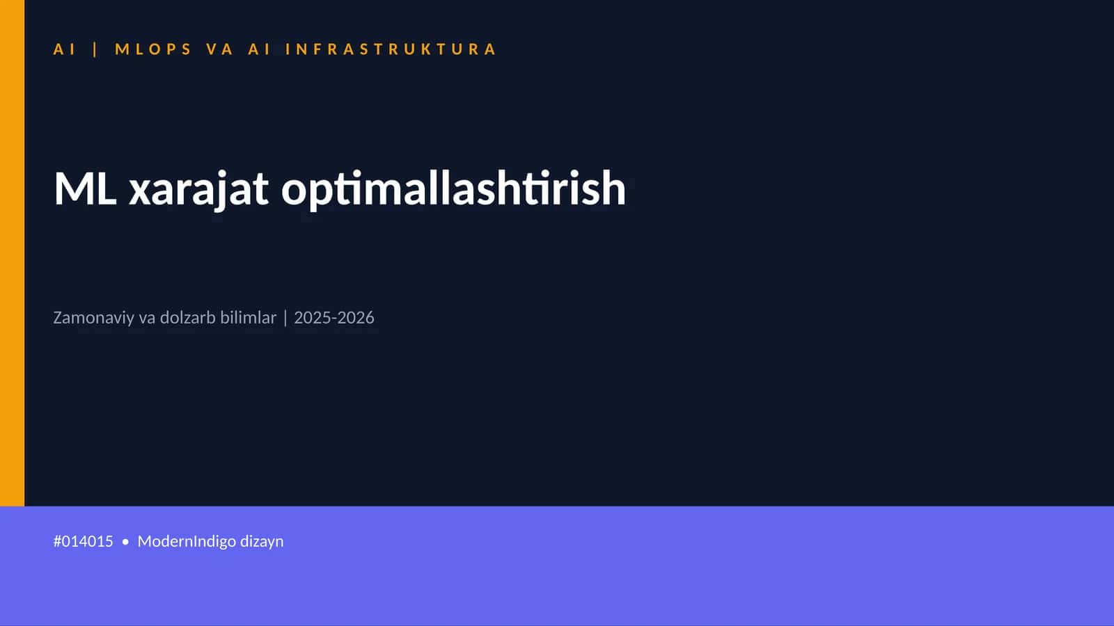 AI | MLOPS VA AI INFRASTRUKTURA