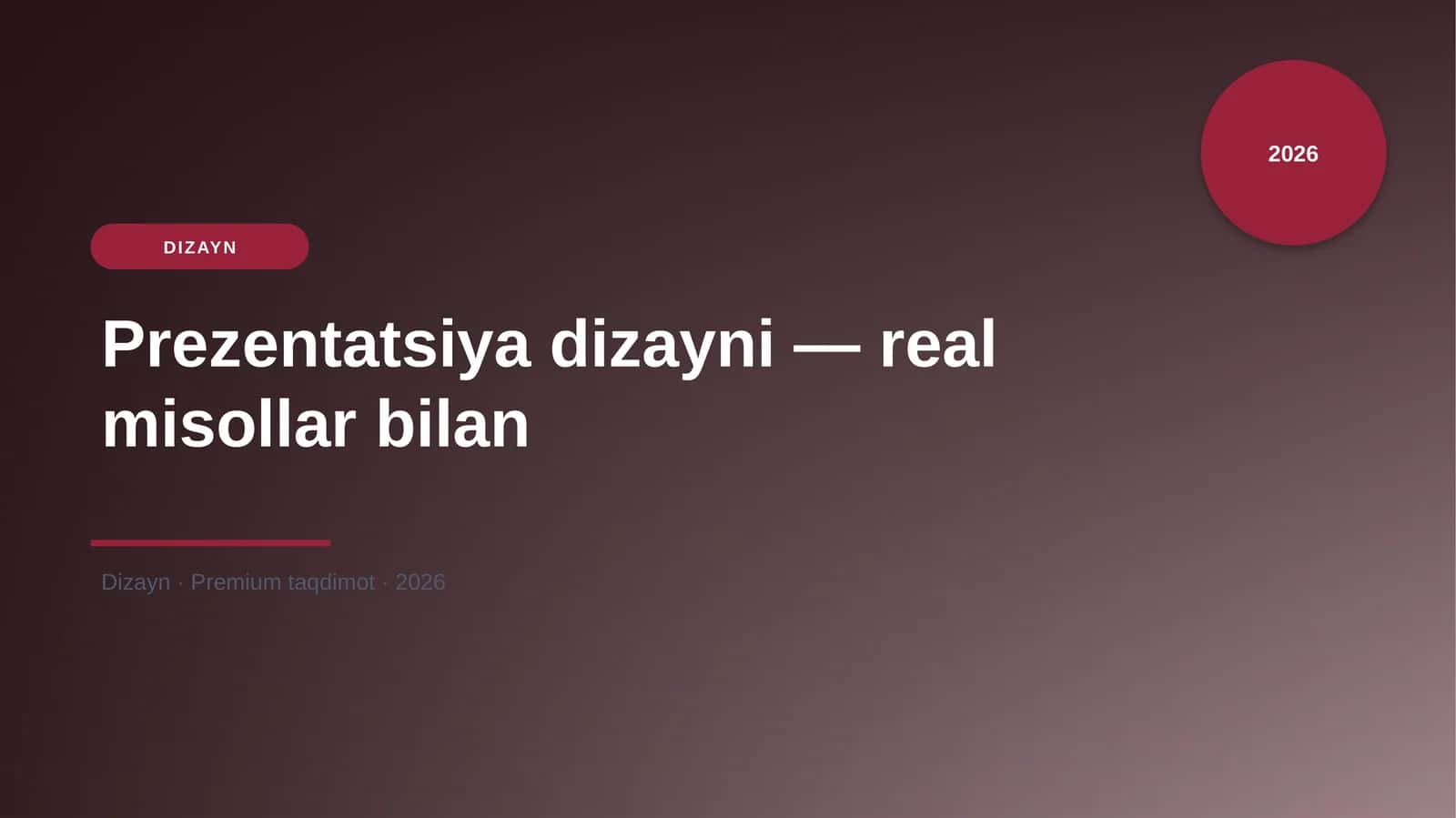 Prezentatsiya dizayni