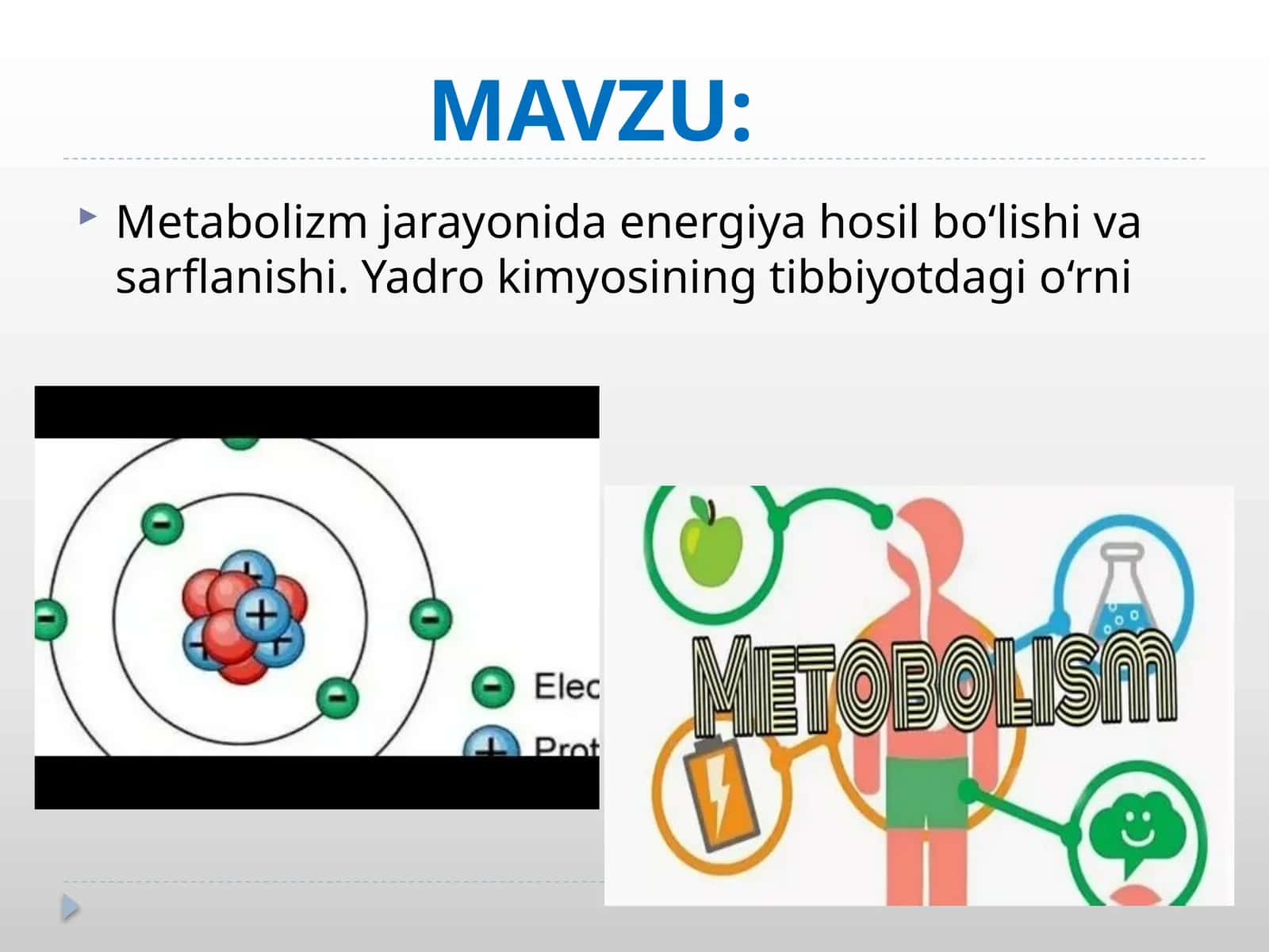 Metabolizm jarayoni