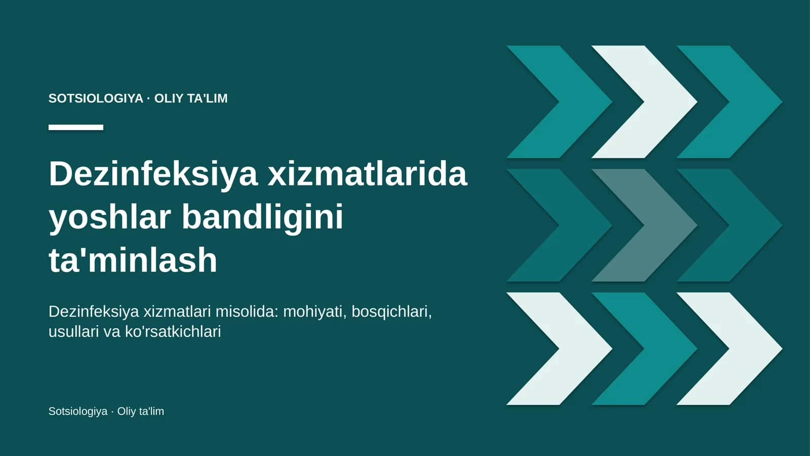 dezinfeksiya xizmatlarida yoshlar bandligini ta'minlash 6290