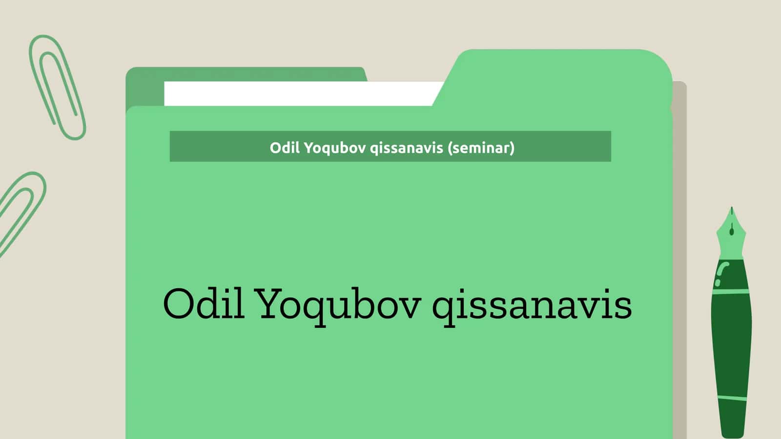 Odil Yoqubov qissanavis