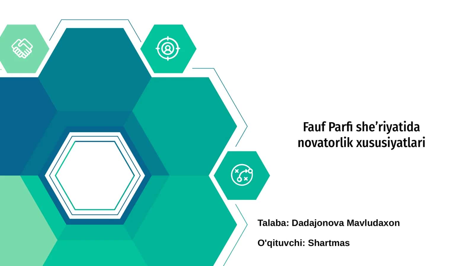 Fauf Parfi sheʼriyatida novatorlik xususiyatlari