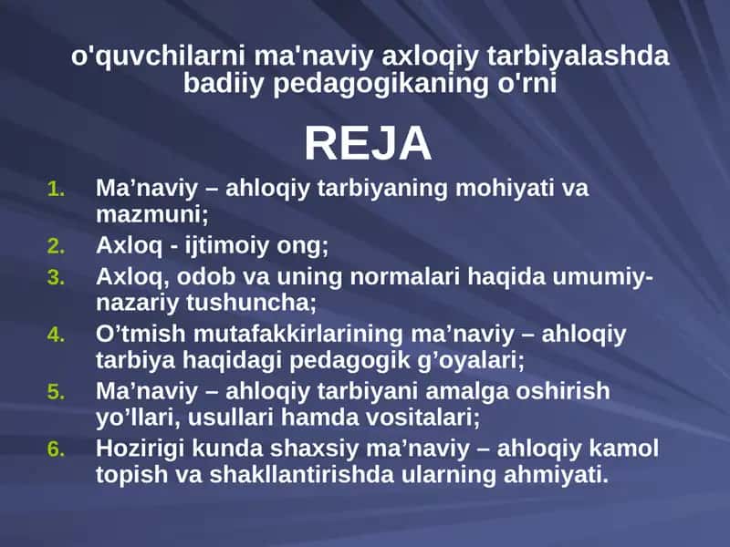 Ma’naviy-axloqiy tarbiya mohiyati, asosiy tushunchalari