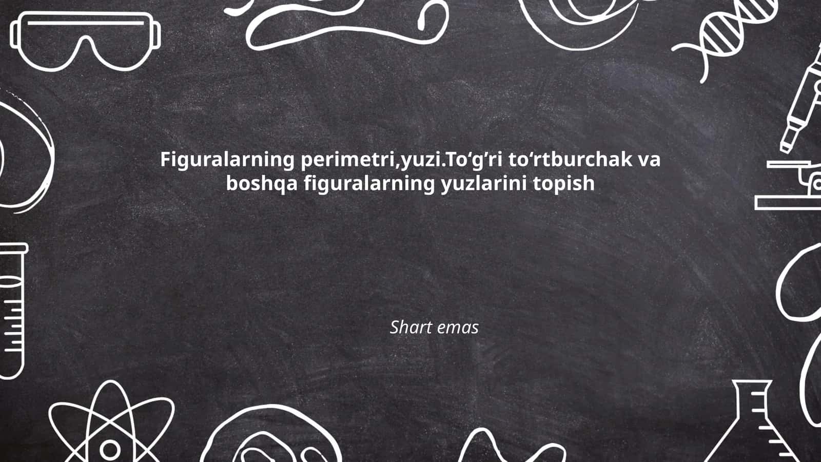 To'g'ri to'rtburchak perimetri va formulasi