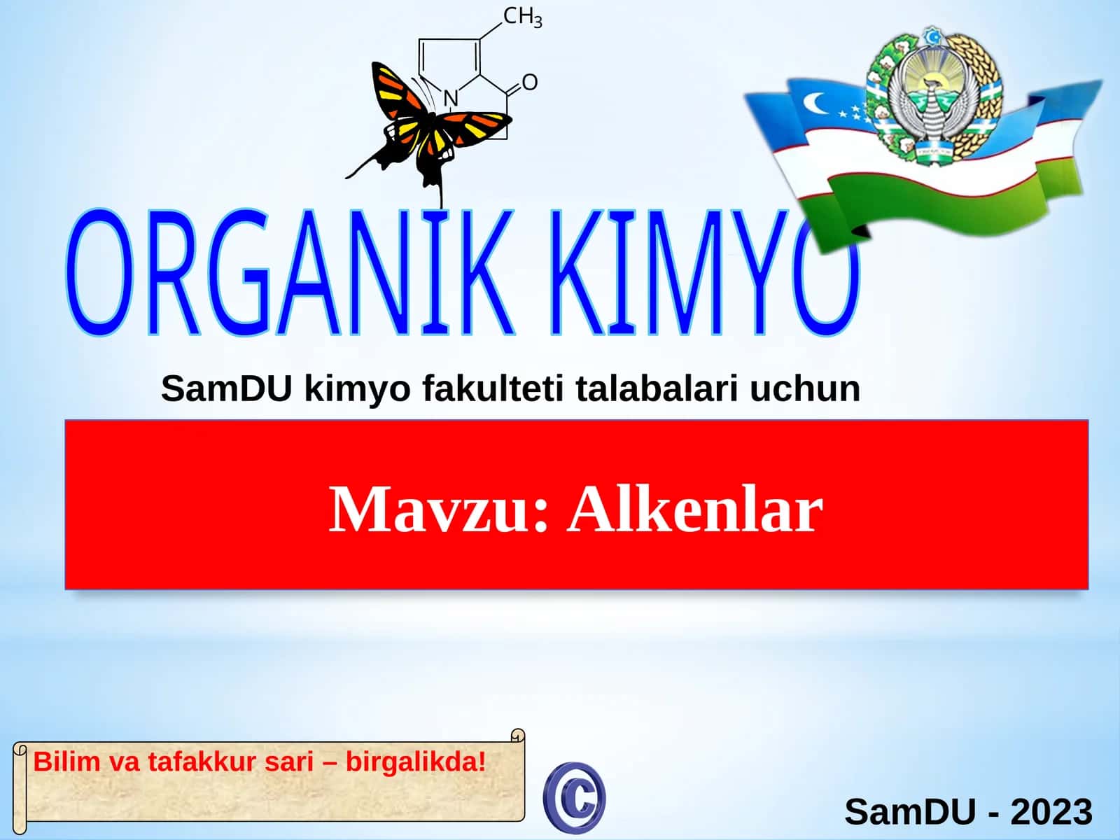 ОRGANIK KIMYO SamDU-2023