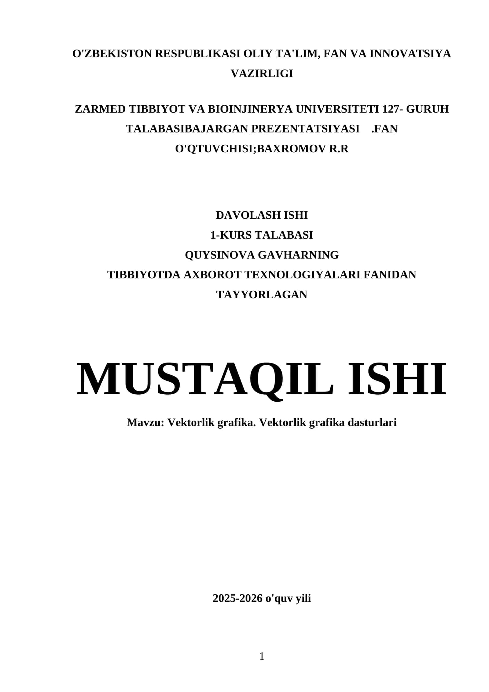 Vektorlik grafika. Vektorlik grafika dasturlari