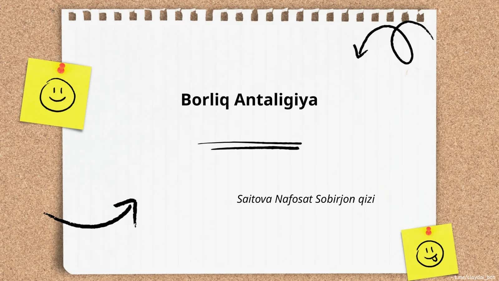 Borliq va Antaligiya tushunchasi