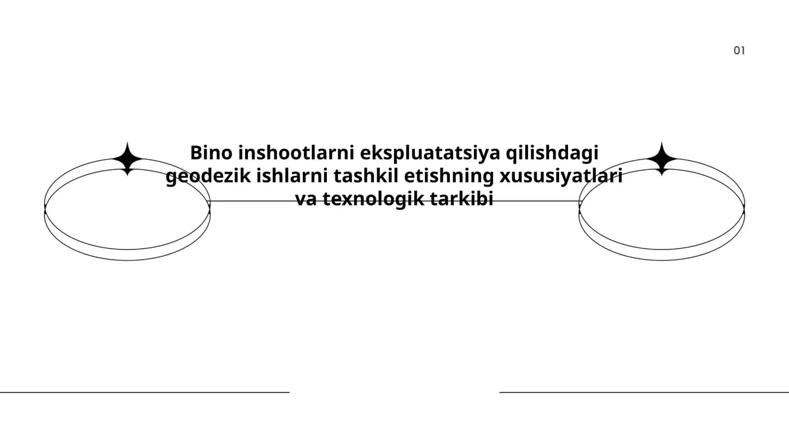 Bino inshootlarni ekspluatatsiya qilishdagi geodezik ishlarni tashkil etishning xususiyatlari va texnologik tarkibi