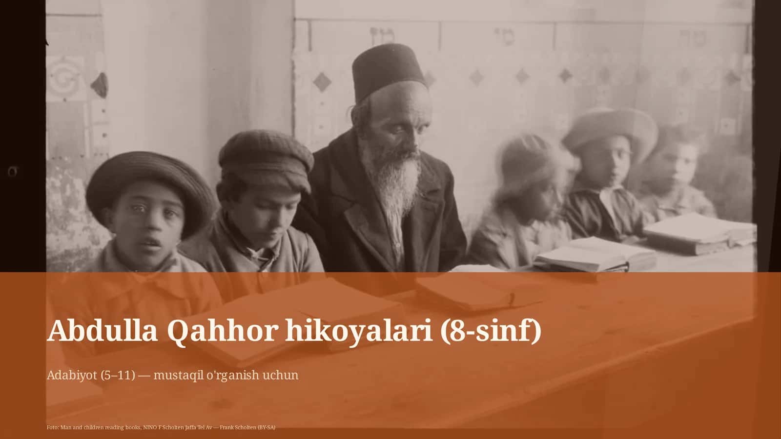 Abdulla Qahhor hikoyalari (8-sinf)
