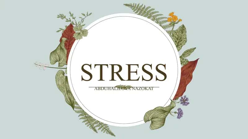 Stress haqida umumiy ma'lumotlar