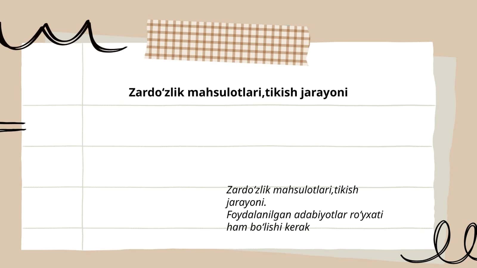 Zardoʻzlik mahsulotlari,tikish jarayoni