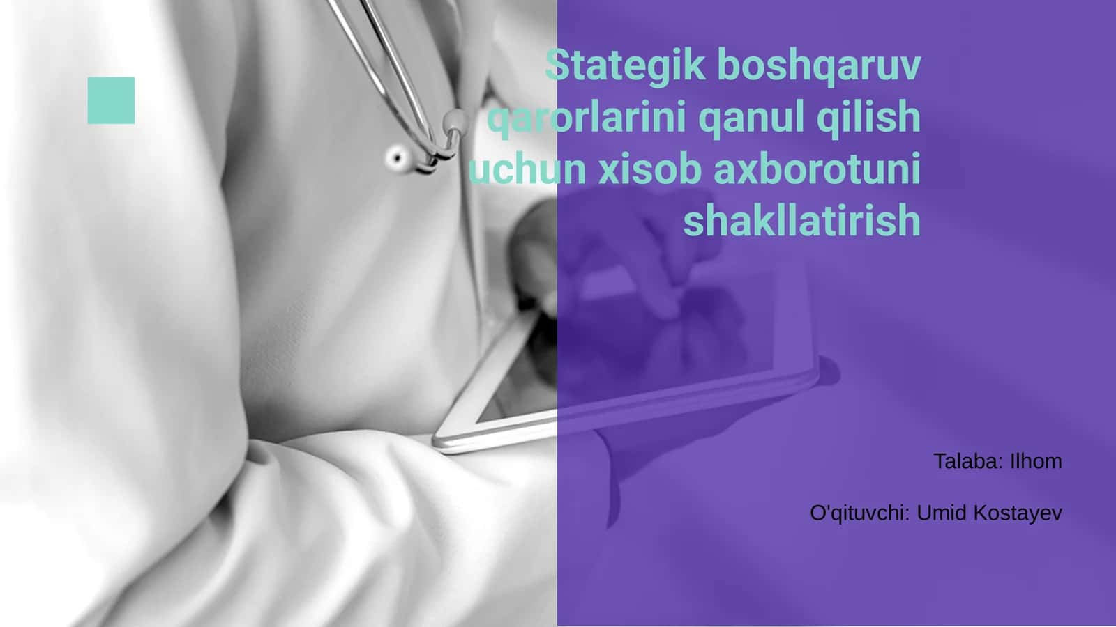 Stategik boshqaruv qarorlarini qanul qilish