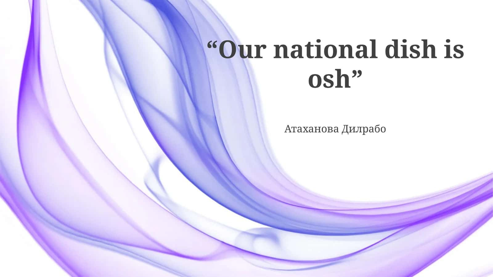 Osh: A Culinary Journey Through History and Tradition