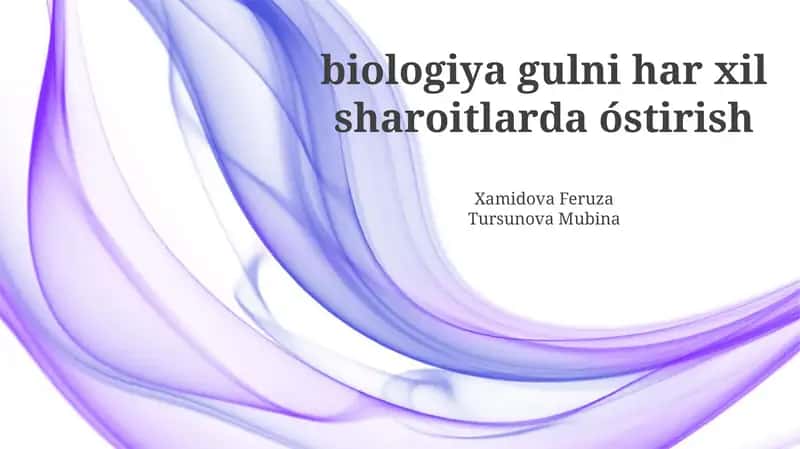 O'sishga ta'sir etuvchi omillar