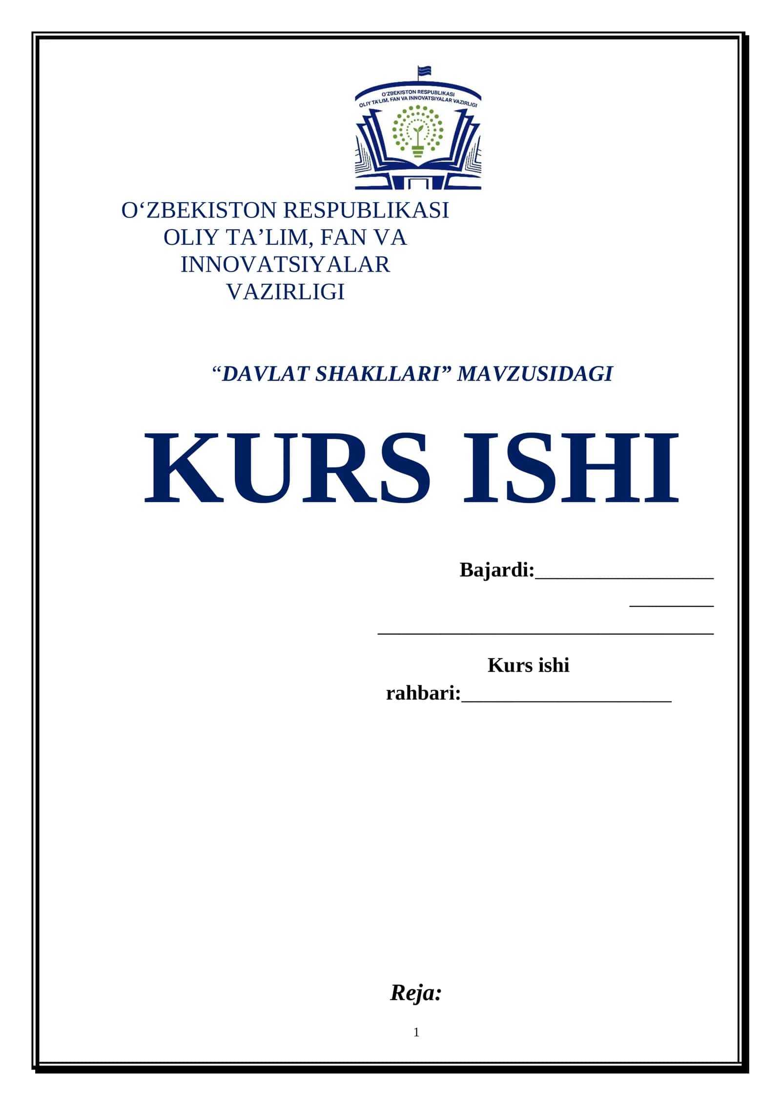 DAVLAT SHAKLLARI