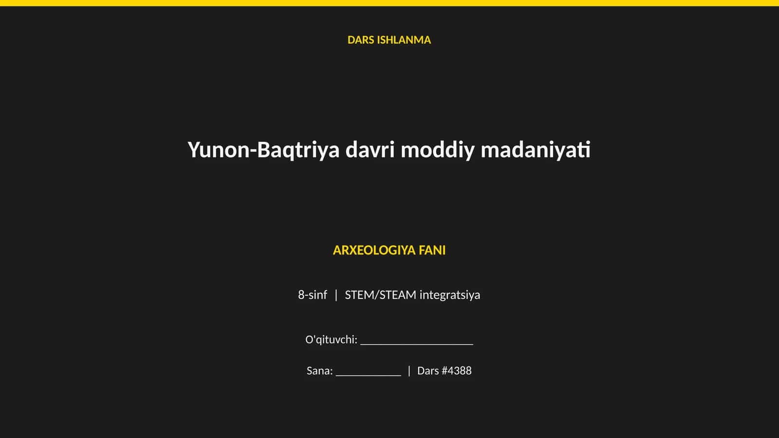 Yunon-Baqtriya davri moddiy madaniyati